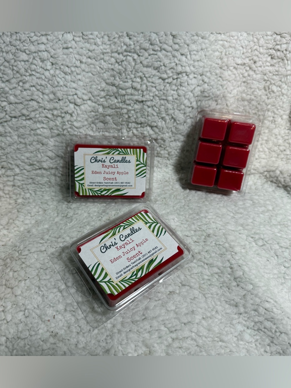 3 Packs Kayali Eden Juicy Apple Scent Wax Melts (type)